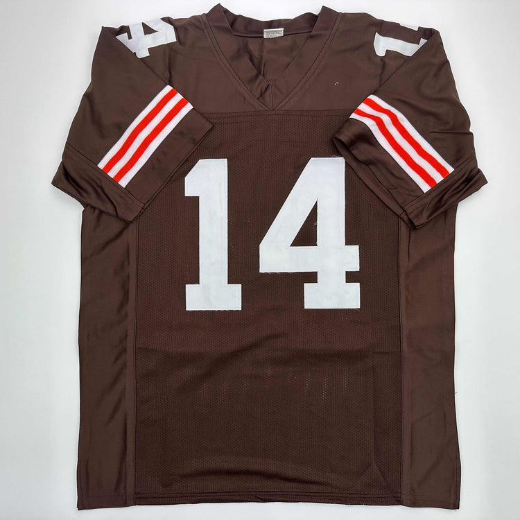 Facsimile Autographed Otto Graham Cleveland Brown Reprint Laser Auto Football Jersey Size Men's XL