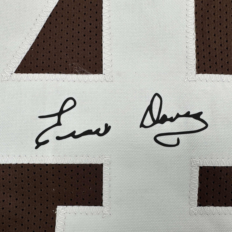 Facsimile Autographed Ernie Davis Cleveland Brown Reprint Laser Auto Football Jersey Size Men's XL