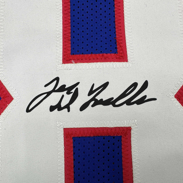Facsimile Autographed Joe DeLamielleure Buffalo Blue Reprint Laser Auto Football Jersey Size Men's XL