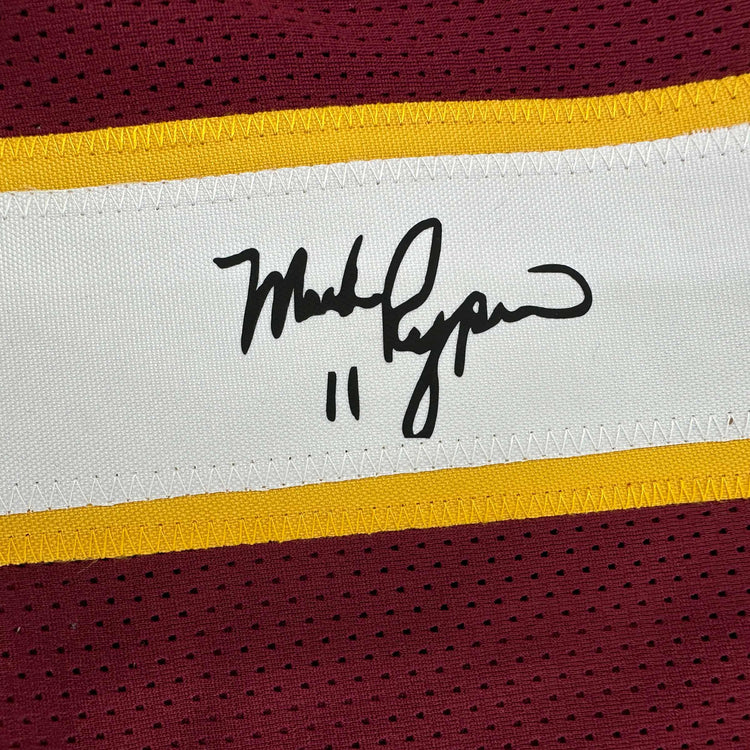 Facsimile Autographed Mark Rypien Washington Red Reprint Laser Auto Football Jersey Size Men's XL