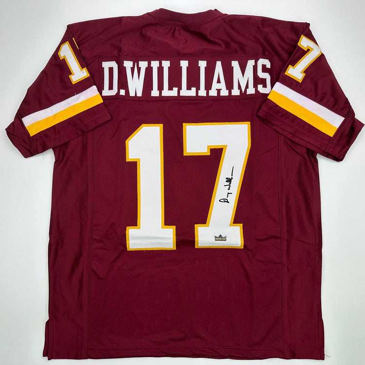 Facsimile Autographed Doug Williams Washington Red Reprint Laser Auto Football Jersey Size Men's XL
