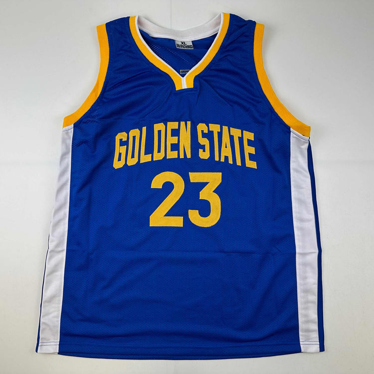 Facsimile Autographed Draymond Green Golden State Blue Reprint Laser Auto Basketball Jersey Size Men's XL