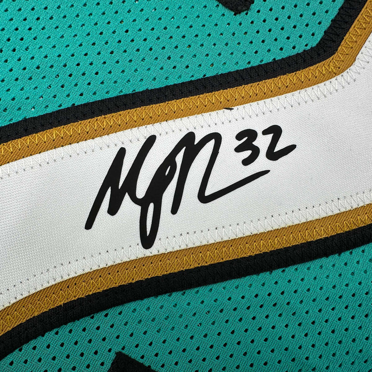 Facsimile Autographed Maurice Jones-Drew Jacksonville Teal Reprint Laser Auto Football Jersey Size Men's XL
