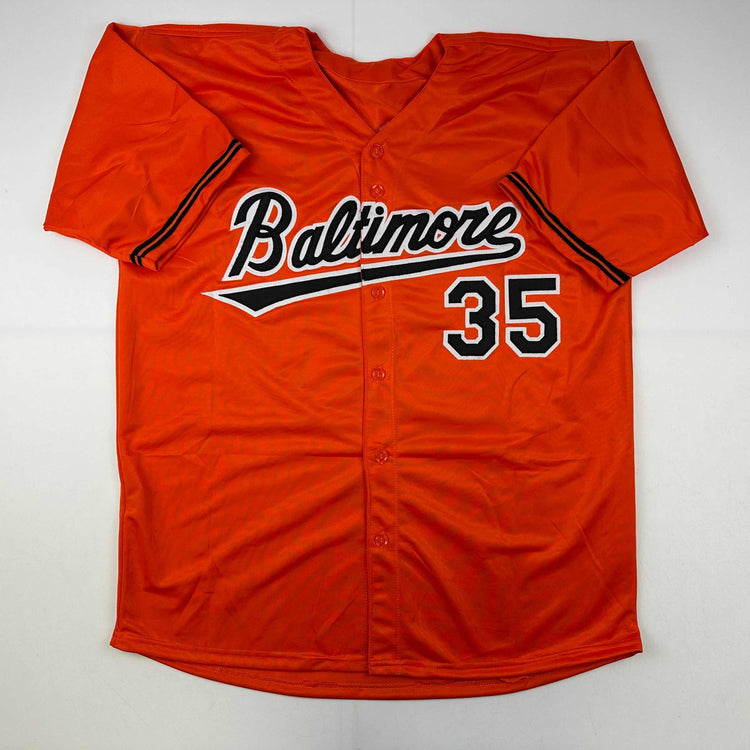 Facsimile Autographed Adley Rutschman Baltimore Orange Reprint Laser Auto Baseball Jersey Size Men's XL