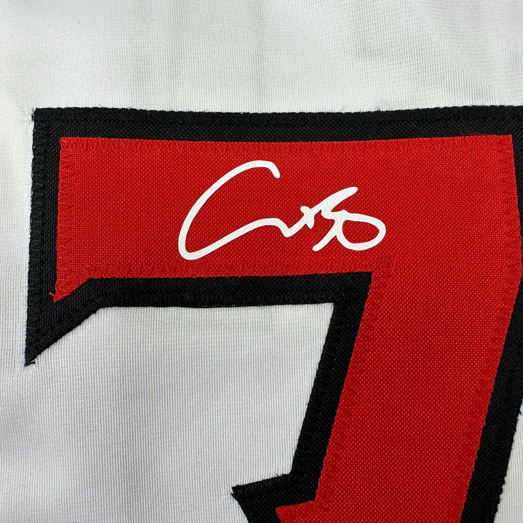 Facsimile Autographed Shohei Ohtani Kanji Los Angeles LA Anaheim White Reprint Laser Auto Baseball Jersey Size Men's XL