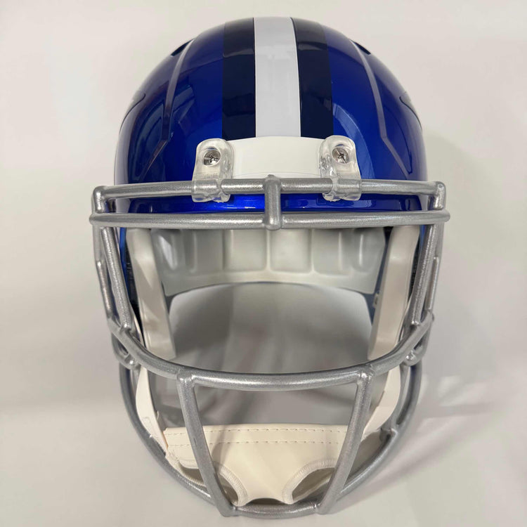 Autographed/Signed Deion Sanders Dallas Cowboys Flash Full Size FS F/S Replica Football Helmet Beckett BAS COA