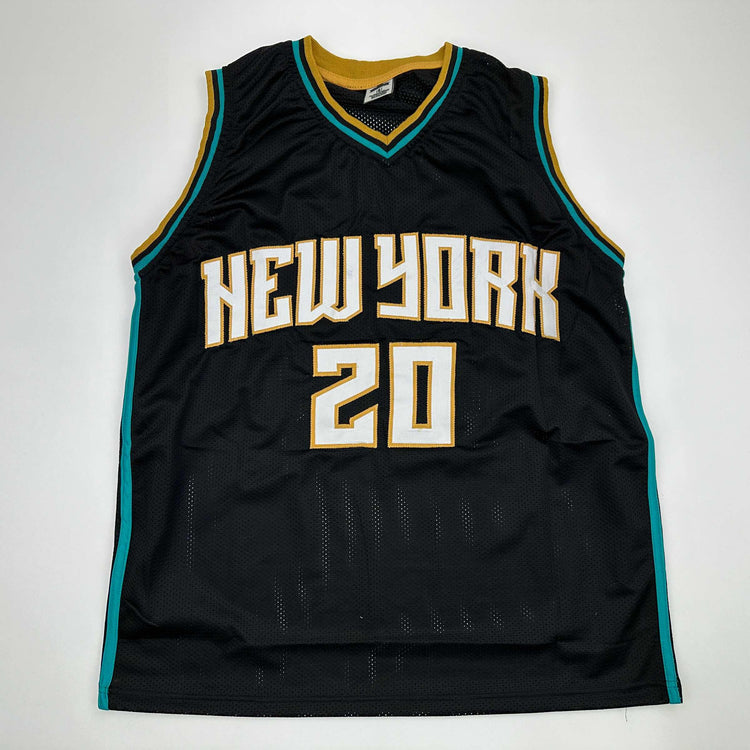 Facsimile Autographed Sabrina Ionescu New York Black Reprint Laser Auto Basketball Jersey Size Men's XL