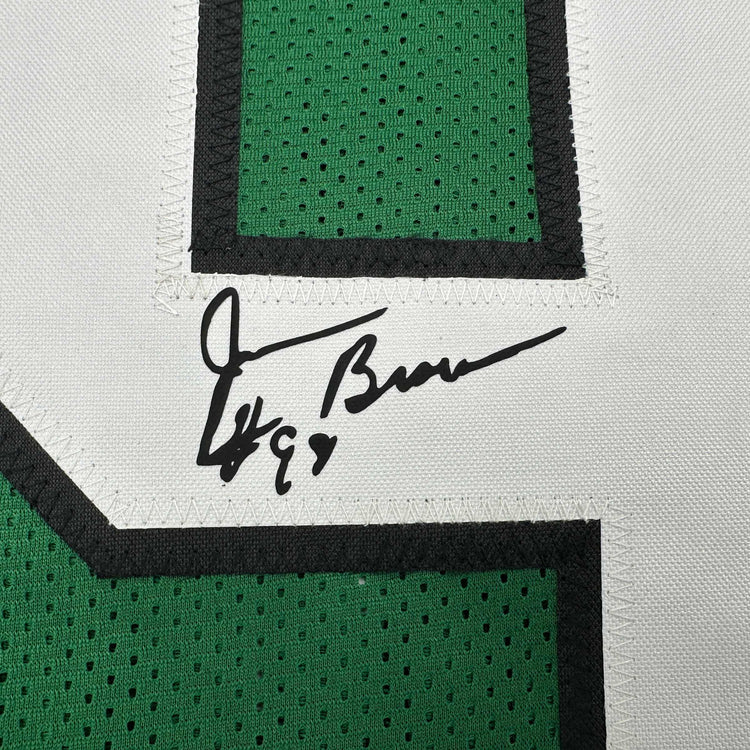 Facsimile Autographed Jerome Brown Philadelphia Kelly Green Reprint Laser Auto Football Jersey Size Men's XL