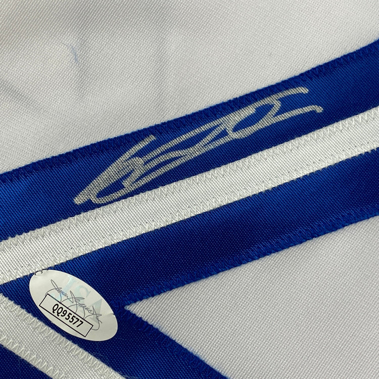 Autographed/Signed Vladimir Vlad Guerrero Jr. Toronto White Baseball Jersey JSA COA