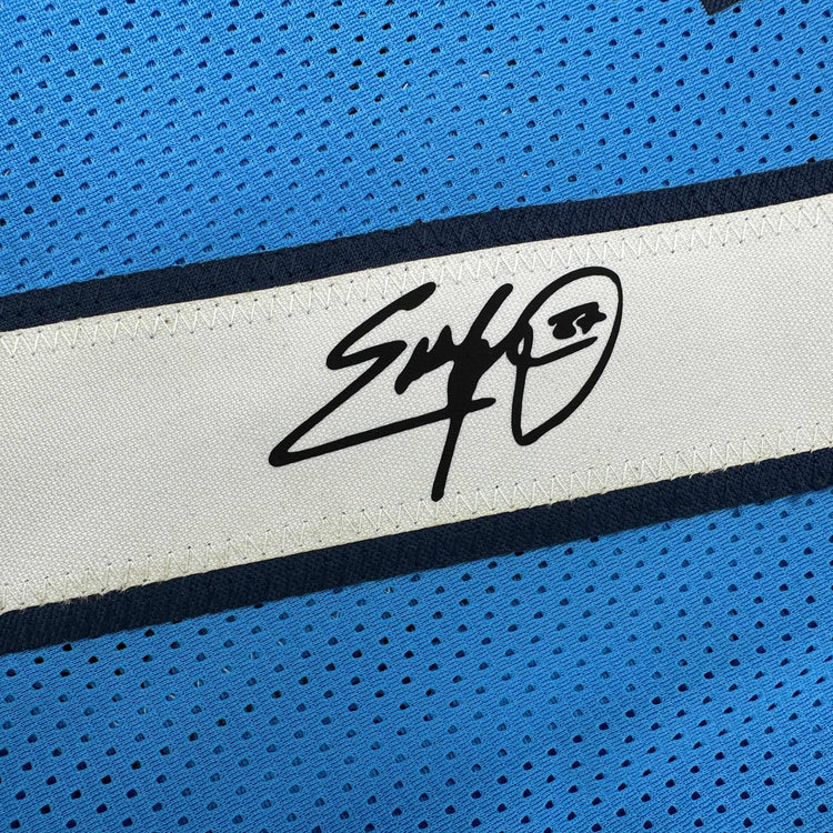 Facsimile Autographed Eddie George Tennessee Blue Reprint Laser Auto Football Jersey Size Men's XL