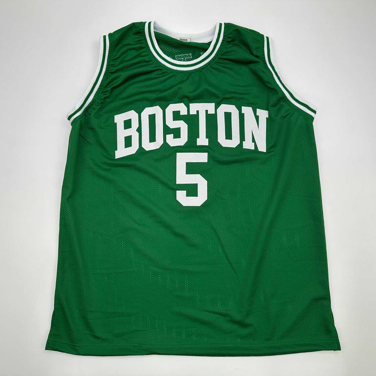Facsimile Autographed Bill Walton Boston Green Reprint Laser Auto Basketball Jersey Size Men's XL