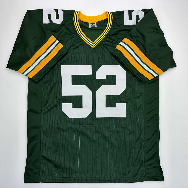 Facsimile Autographed Clay Matthews III Green Bay Green Reprint Laser Auto Football Jersey Size Men's XL