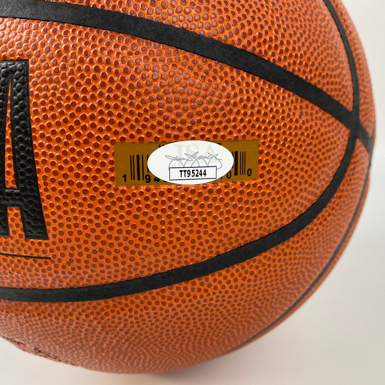 Autographed/Signed Mark Cuban Dallas Mavericks Full Size FS Wilson Basketball JSA COA