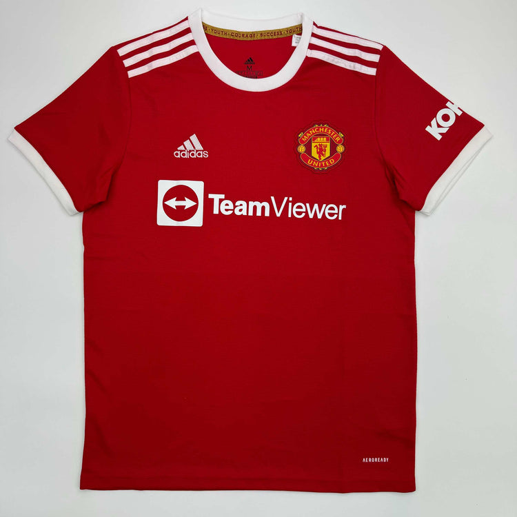 Autographed/Signed Harry Maguire Manchester United Red Soccer Jersey Beckett BAS COA
