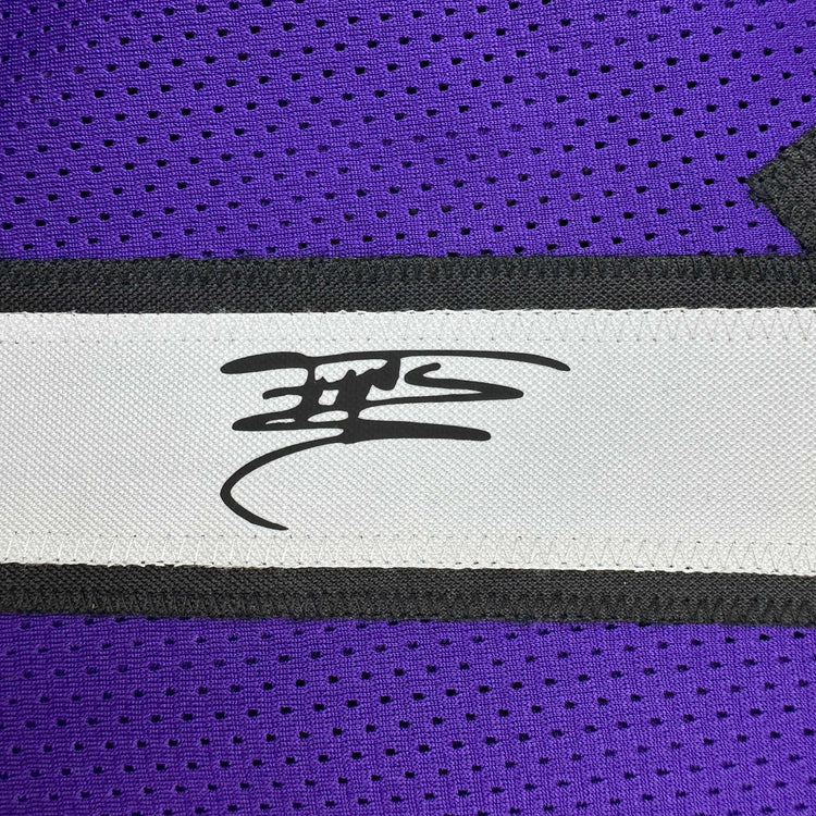 Facsimile Autographed Tracy McGrady Toronto Purple Reprint Laser Auto Basketball Jersey Size Men's XL