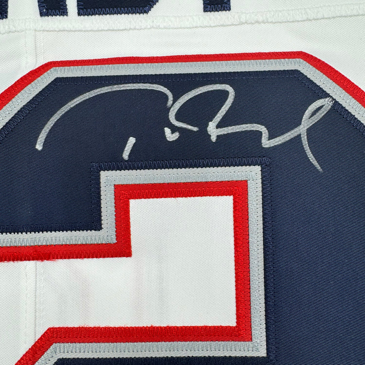 Autographed/Signed Tom Brady New England Patriots White Authentic Nike Limited Football Jersey Fanatics COA