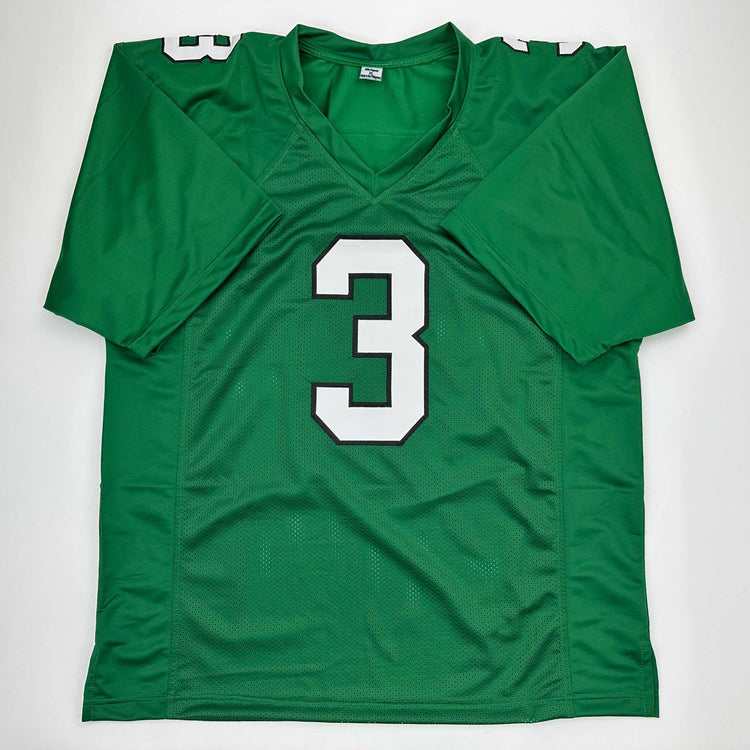 Autographed/Signed Nolan Smith Jr. Philadelphia Kelly Green Football Jersey JSA COA