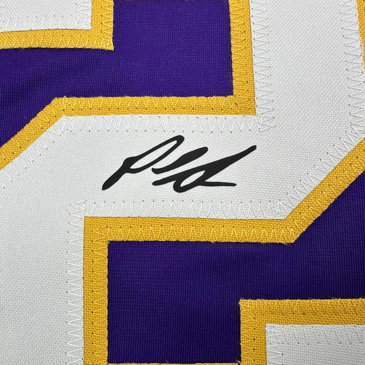 Facsimile Autographed Paul Skenes LSU Purple Reprint Laser Auto College Baseball Jersey Size Men's XL