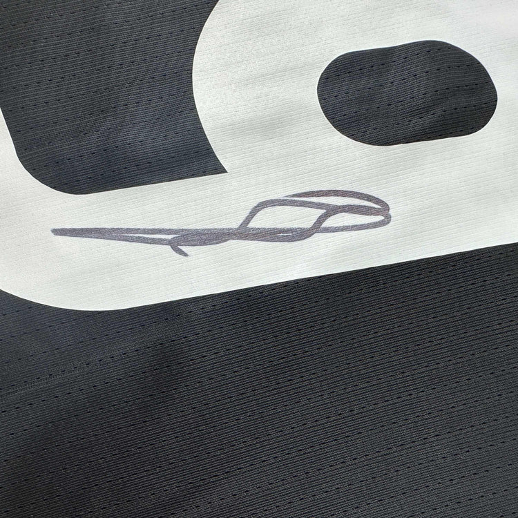 Autographed/Signed Karim Benzema Real Madrid 2016-17 Black Soccer Jersey Beckett BAS COA