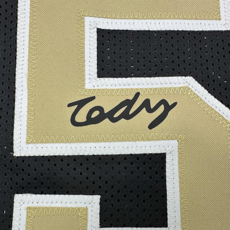 Facsimile Autographed Zach Edey Purdue Black Reprint Laser Auto College Basketball Jersey Size Men's XL