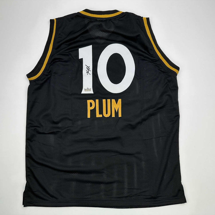 Facsimile Autographed Kelsey Plum Las Vegas Black Reprint Laser Auto Basketball Jersey Size Men's XL