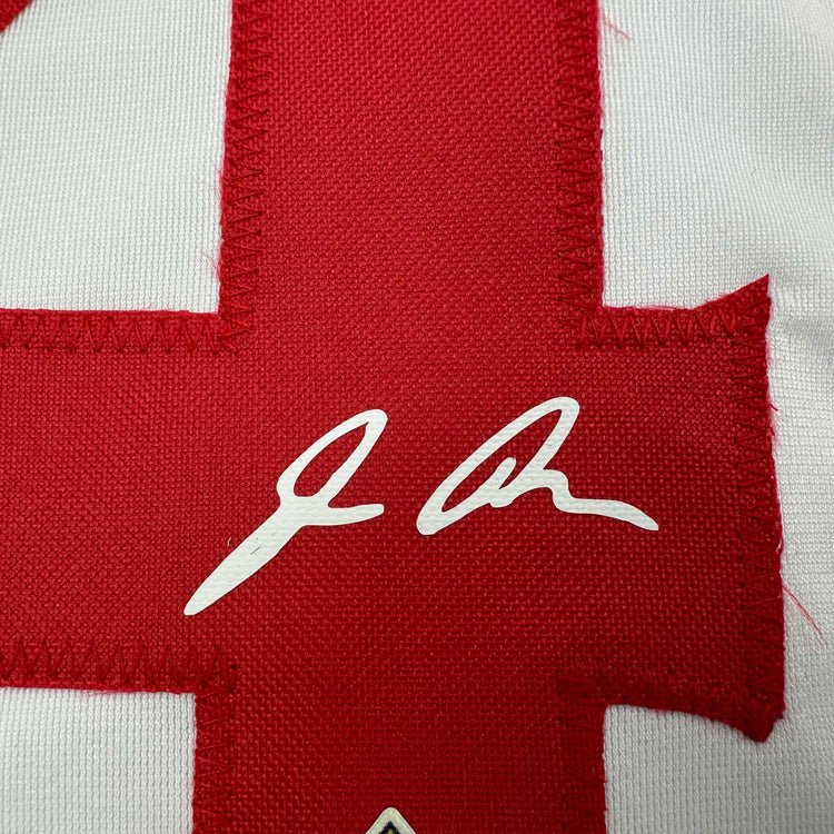 Facsimile Autographed Joe Ryan Minnesota White Reprint Laser Auto Baseball Jersey Size Men's XL