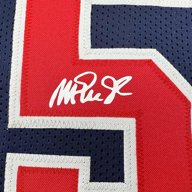 Facsimile Autographed Earvin Magic Johnson United States Team USA Olympics Blue Reprint Laser Auto Basketball Jersey Size Men's XL