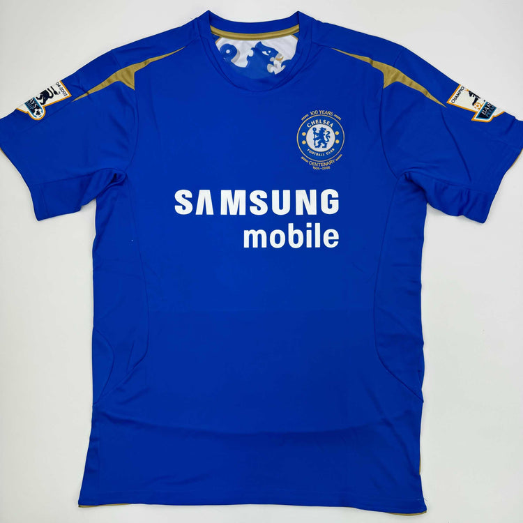 Autographed/Signed Frank Lampard Chelsea FC Blue Soccer Futbol Jersey Beckett BAS COA