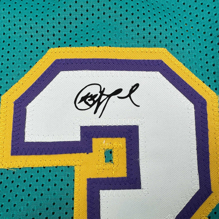Facsimile Autographed Chris Paul New Orleans Teal Reprint Laser Auto Basketball Jersey Size Men's XL