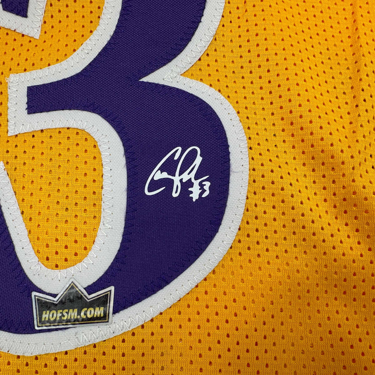 Framed Facsimile Autographed Candace Parker 35x39 Los Angeles LA Yellow Reprint Laser Auto Basketball Jersey
