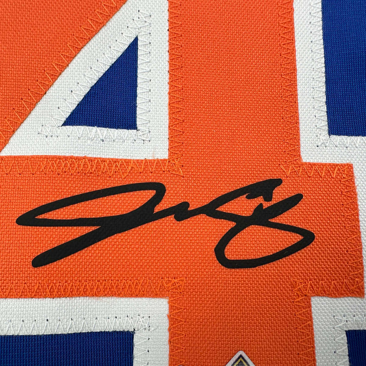 Facsimile Autographed Jac Caglianone Florida Blue Reprint Laser Auto College Baseball Jersey Size Men's XL
