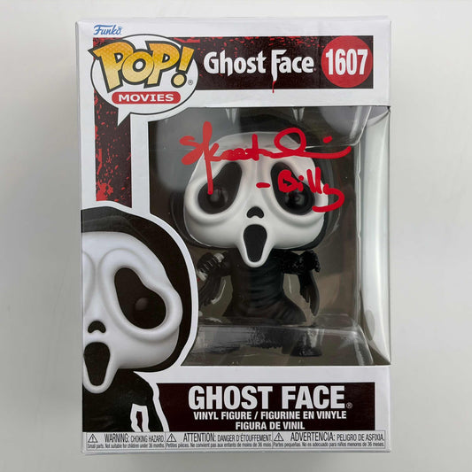 Autographed/Signed Skeet Ulrich Inscribed Billy Ghostface Scream Funko Pop #1607 Movie Figurine Toy JSA COA