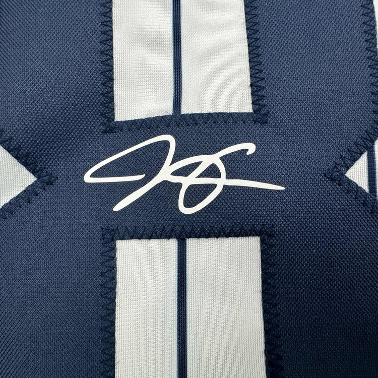Framed Facsimile Autographed Luis Gil 35x39 New York Pinstripe Reprint Laser Auto Baseball Jersey