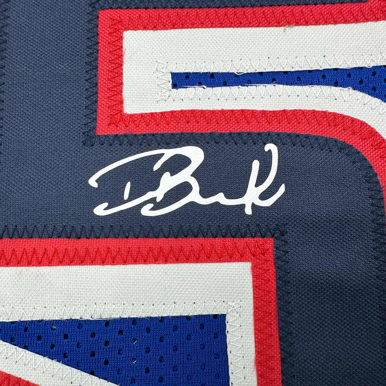 Facsimile Autographed Devin Booker 2024 United States Team USA Blue Reprint Laser Auto Basketball Jersey Size Men's XL