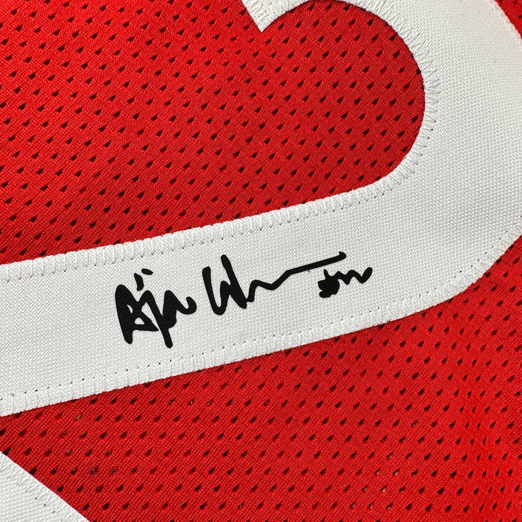 Facsimile Autographed A'ja Wilson Las Vegas Red Reprint Laser Auto Basketball Jersey Size Men's XL