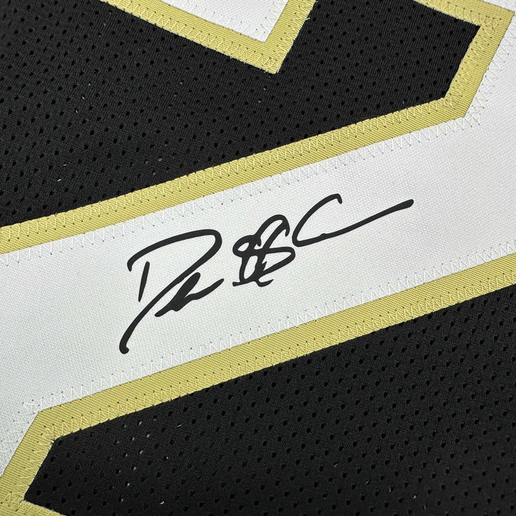 Facsimile Autographed Coach Prime Deion Sanders Colorado Black Reprint Laser Auto College Football Jersey Size Men's XL