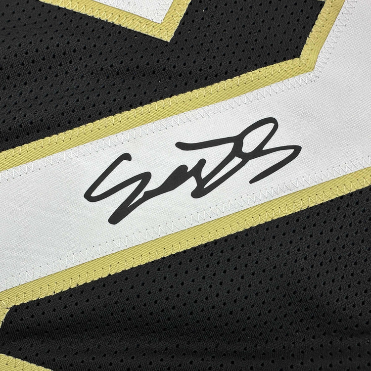 Facsimile Autographed Shedeur Sanders Colorado Black Reprint Laser Auto College Football Jersey Size Men's XL