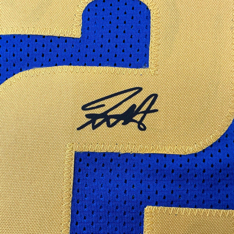 Facsimile Autographed Jamal Murray Denver Royal Blue Reprint Laser Auto Basketball Jersey Size Men's XL