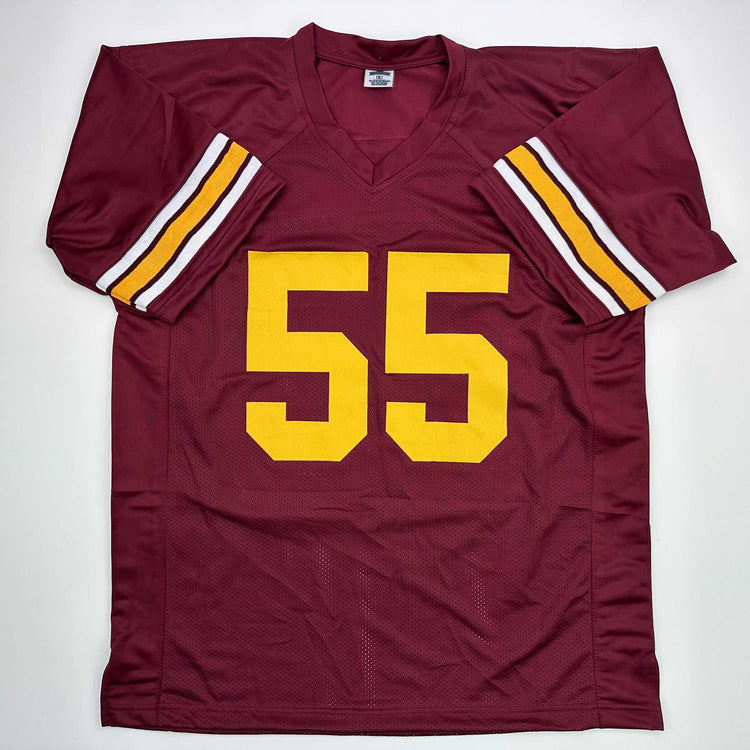 Facsimile Autographed Junior Seau USC Maroon Reprint Laser Auto College Football Jersey Size Men's XL