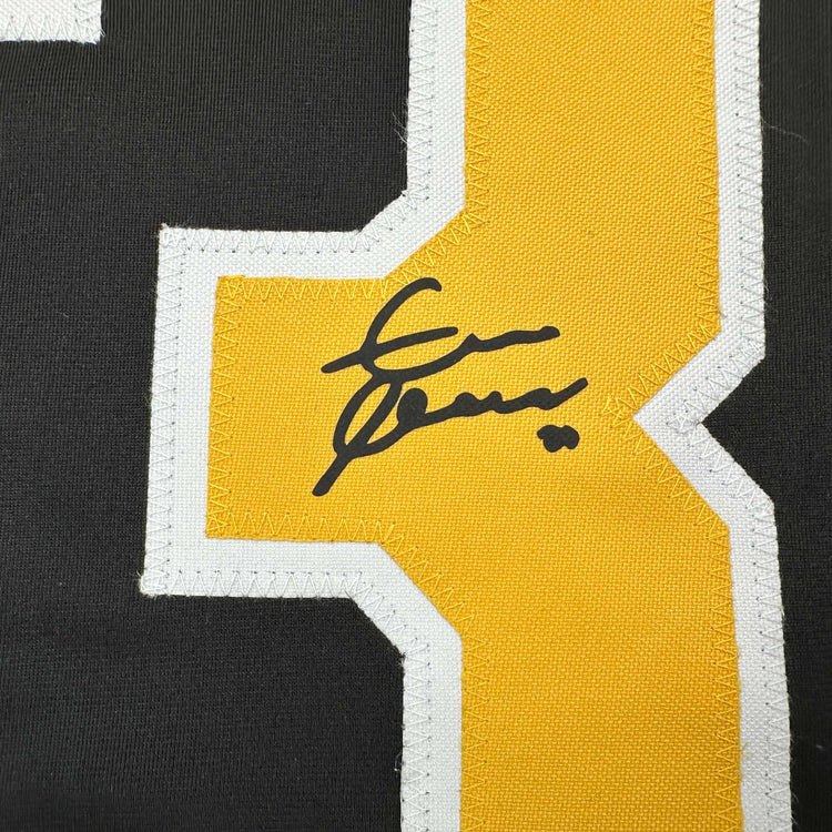 Framed Facsimile Autographed Zdeno Chara 35x39 Boston Black Reprint Laser Auto Hockey Jersey