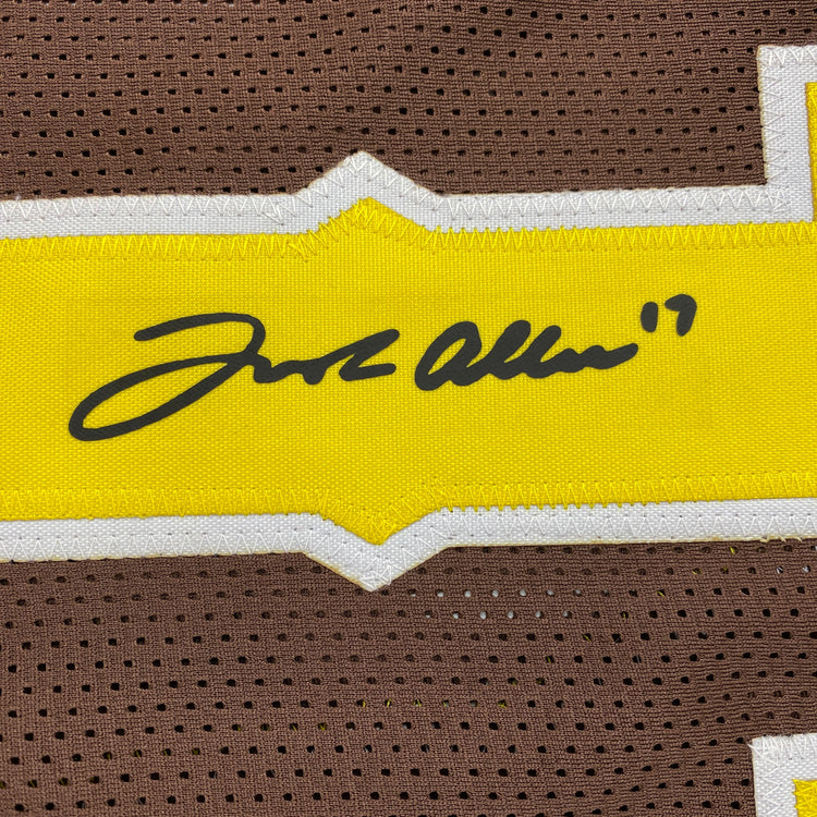 Facsimile Autographed Josh Allen Wyoming Brown Reprint Laser Auto College Football Jersey Size Men's XL