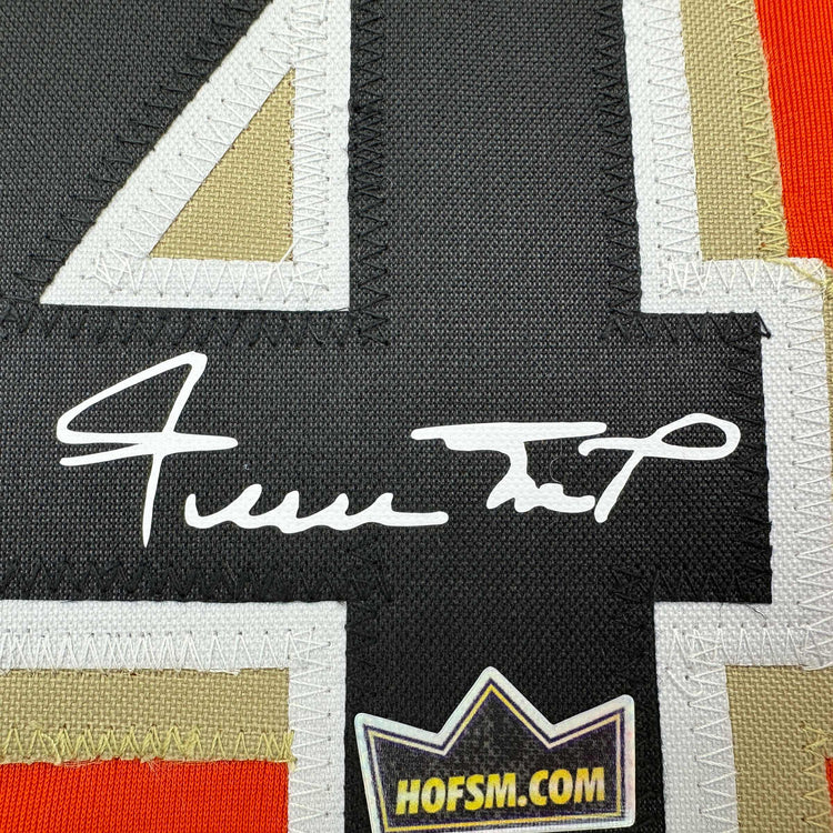 Facsimile Autographed Willie Mays San Francisco Orange Reprint Laser Auto Baseball Jersey Size Men's XL