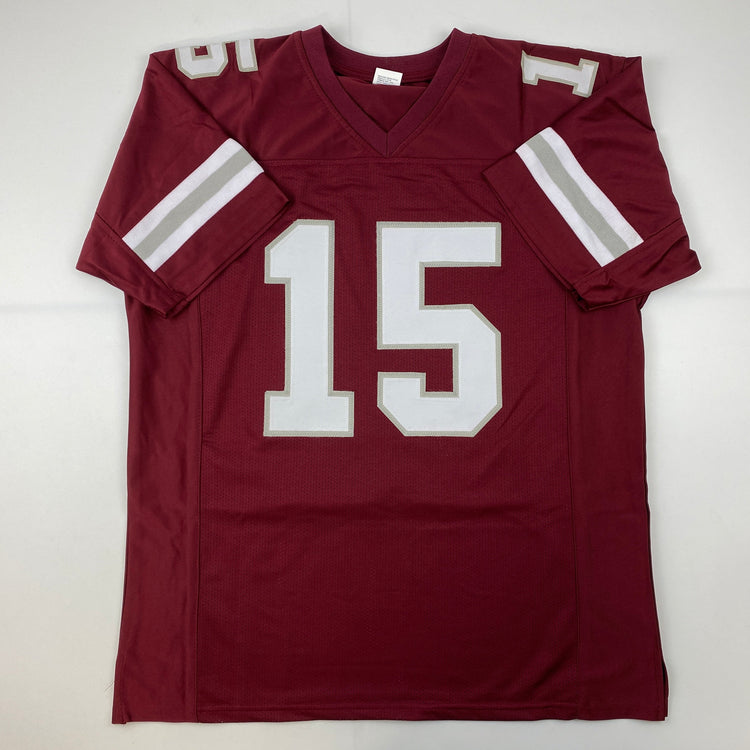Facsimile Autographed Dak Prescott Mississippi State Maroon Reprint Laser Auto College Football Jersey Size Men's XL