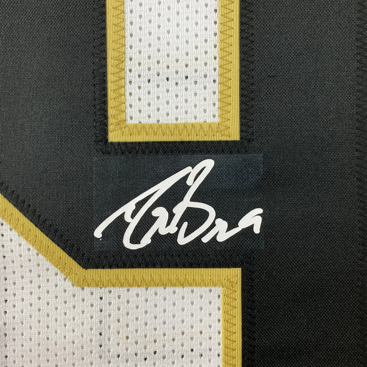 Facsimile Autographed Drew Brees New Orleans White Reprint Laser Auto Football Jersey Size Men's XL
