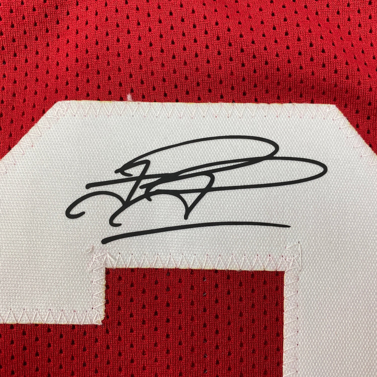 Facsimile Autographed Tua Tagovailoa Alabama Red Reprint Laser Auto College Football Jersey Size Men's XL