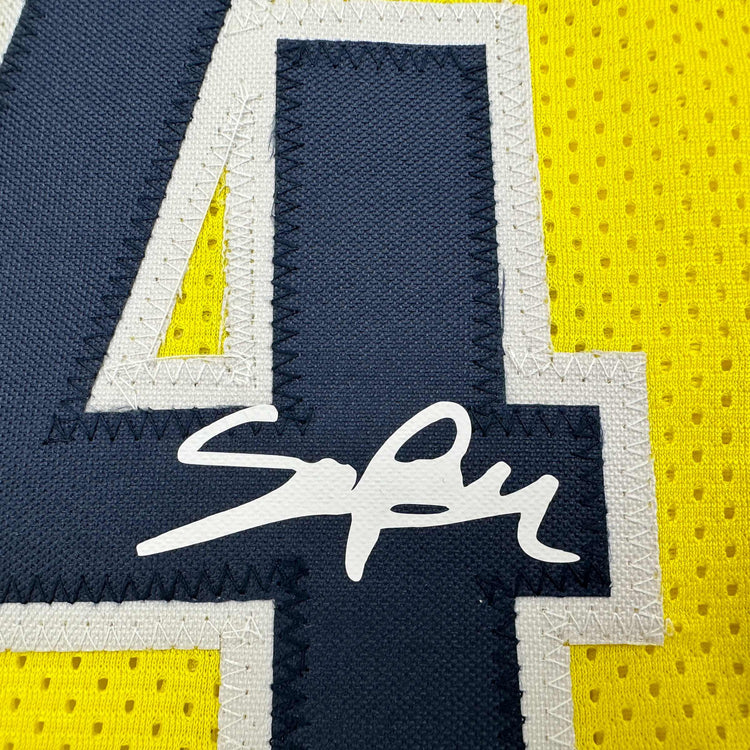 Framed Facsimile Autographed Pascal Siakam 35x39 Indiana Yellow Reprint Laser Auto Basketball Jersey