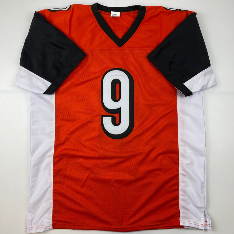 Facsimile Autographed Joe Burrow Cincinnati Orange Rookie Reprint Laser Auto Football Jersey Size Men's XL