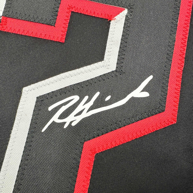 Facsimile Autographed Rece Hinds Cincinnati Black City Connect Reprint Laser Auto Baseball Jersey Size Men's XL