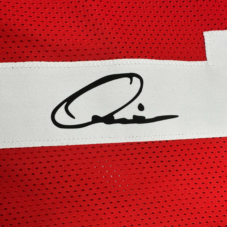Facsimile Autographed Quinshon Judkins Ohio State Red Reprint Laser Auto College Football Jersey Size Men's XL