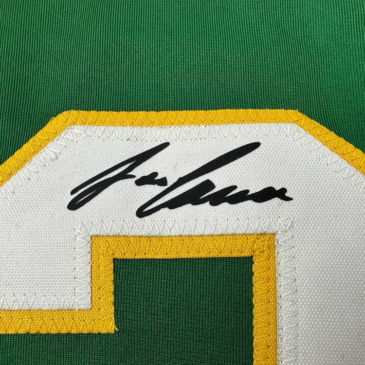 Facsimile Autographed Jose Canseco Oakland Green Reprint Laser Auto Baseball Jersey Size Men's XL